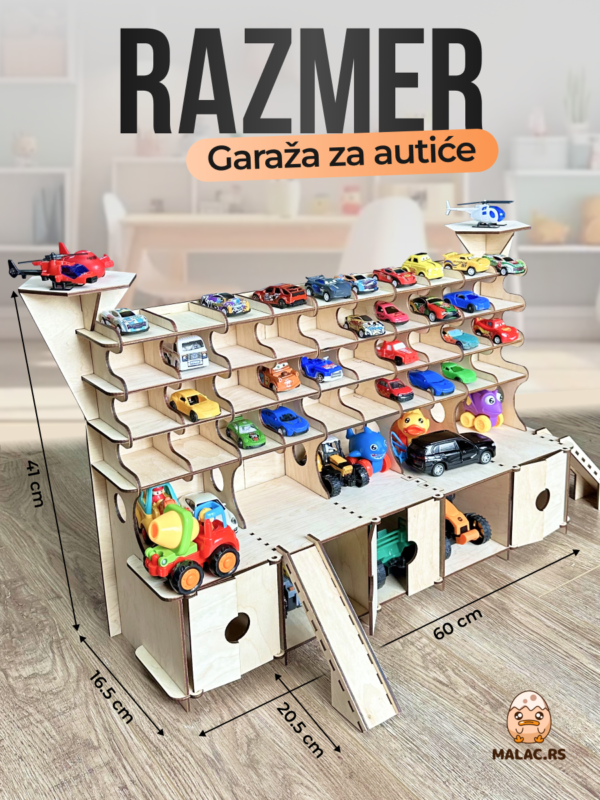 Montesori Garaža za autiće - Image 2