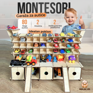 Montesori Garaža za autiće