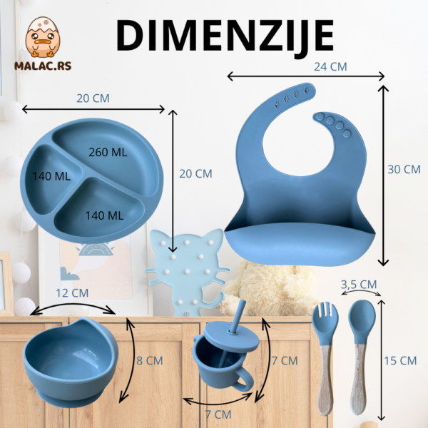 Silikonski set za hranjenje beba - Image 3