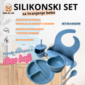 Silikonski set za hranjenje beba