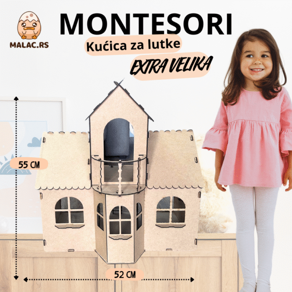 Montesori Kućica za lutke - Image 2