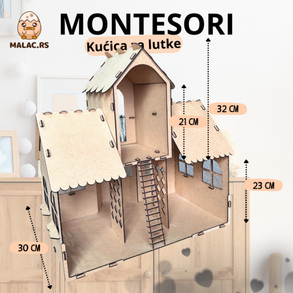 Montesori Kućica za lutke - Image 3