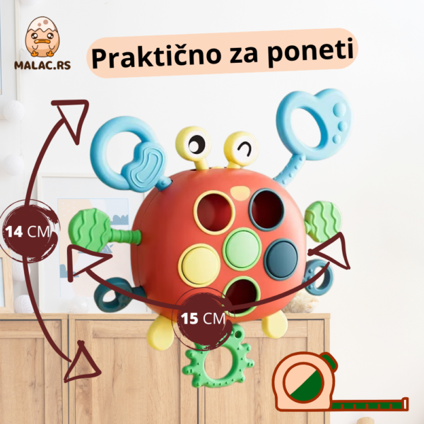 Montesori senzorna igračka kraba - Image 4