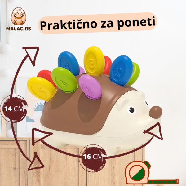 Montesori senzorna igračka jež - Image 3