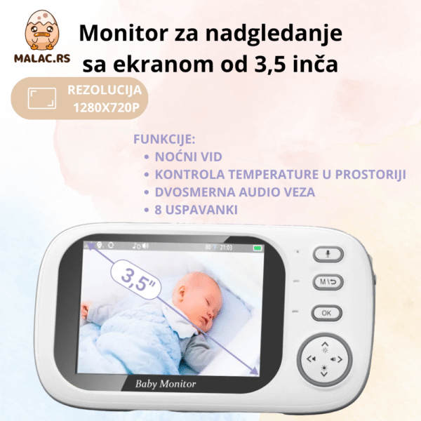 Video kamera za bebe BeTron - Image 4
