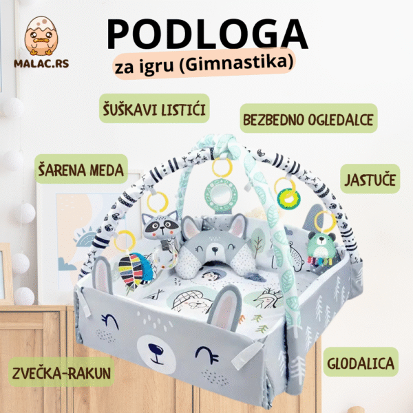 Podloga za igru (gimnastika) za bebe - Image 2