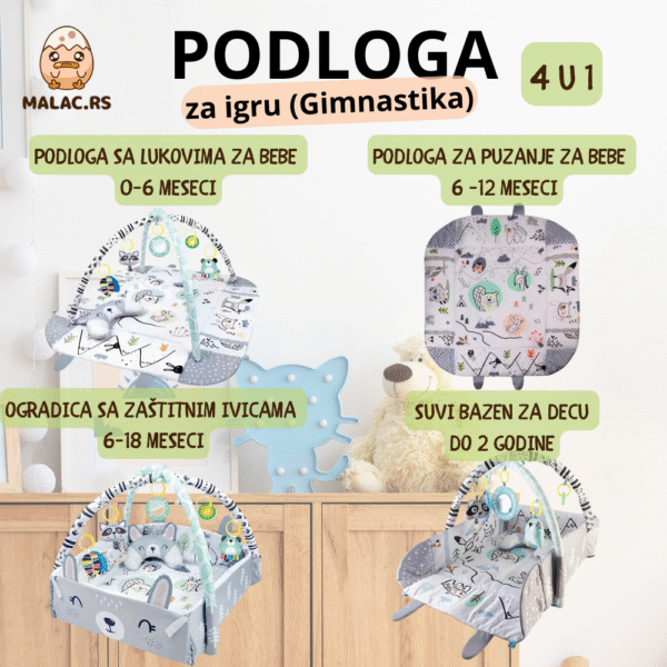 Podloga za igru (gimnastika) za bebe - Image 4